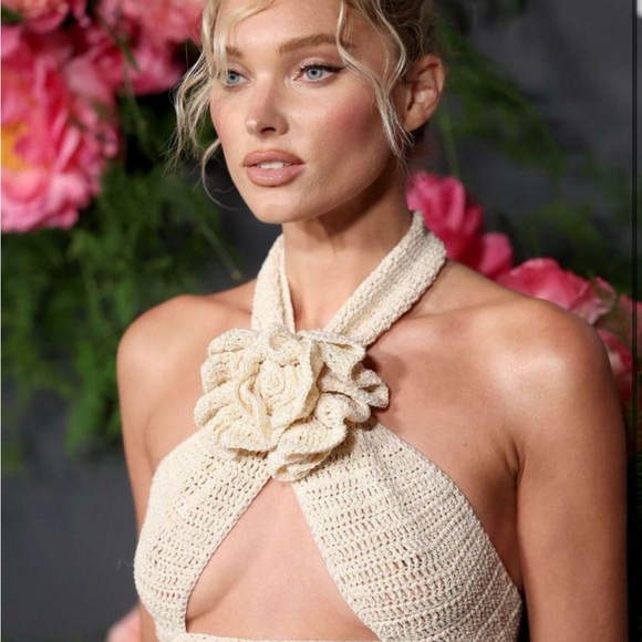 magda butrym crochet wrap halter top - Picture 5 of 8